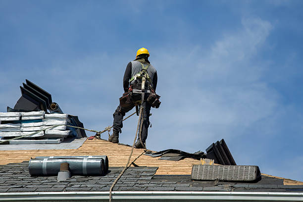 Professional Metal Roofing technician working in Lochmere, NH